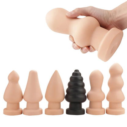 Gros gode anal godemichet anal - Plug anal en silicone de qualité supérieure dilatateur jouets sexuels pour femmes