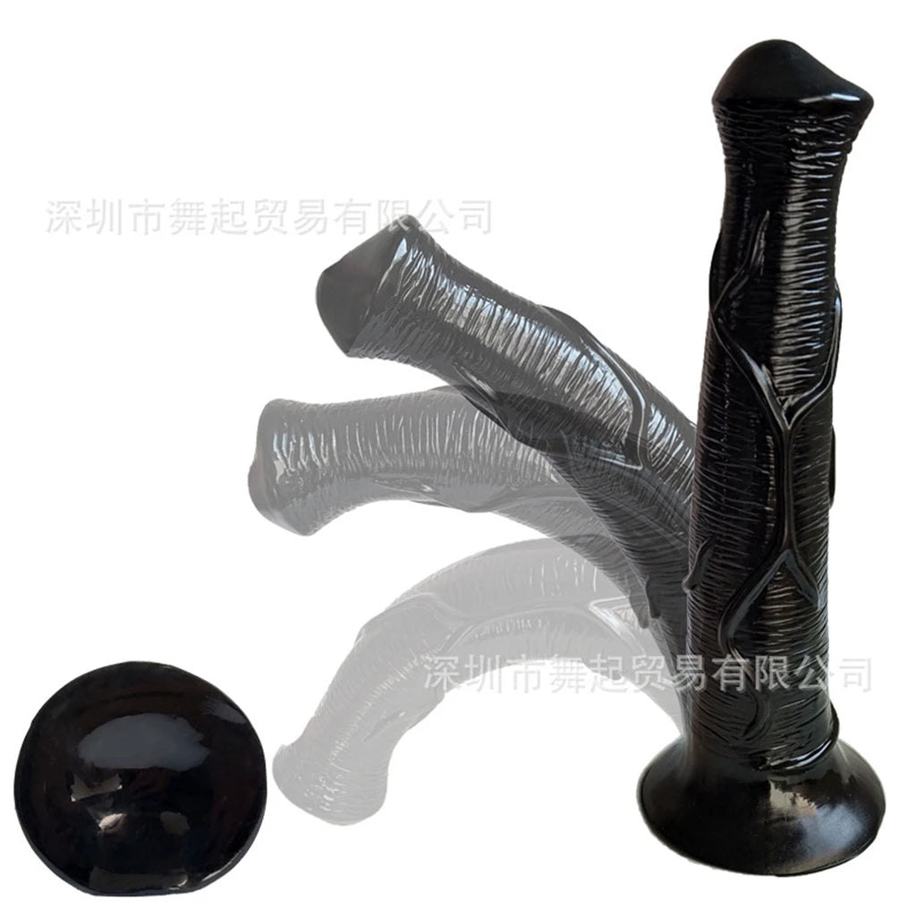 Langer Pferdedildo-Buttplug – realistisches Tier-Analdildo-Sexspielzeug für Männer und Frauen