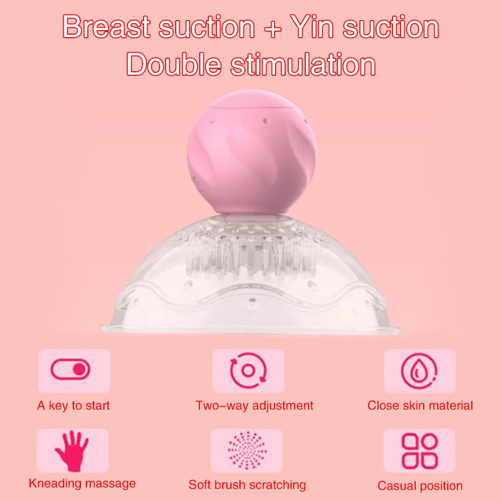 Mamelon Sucker Masseur - Tire-lait Rotatif Stimulation Femmes Sex Toys