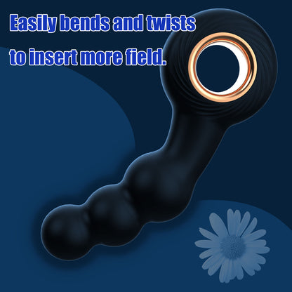 Anal Beads Prostate Massager - Handheld Vibrating Dildo G Spot Anal Vibrator