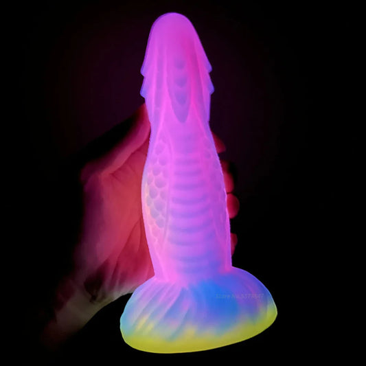 Luminous Dragon Dildo Anal Plug - Realistic Monster Dildos Vagina Prostate Massager