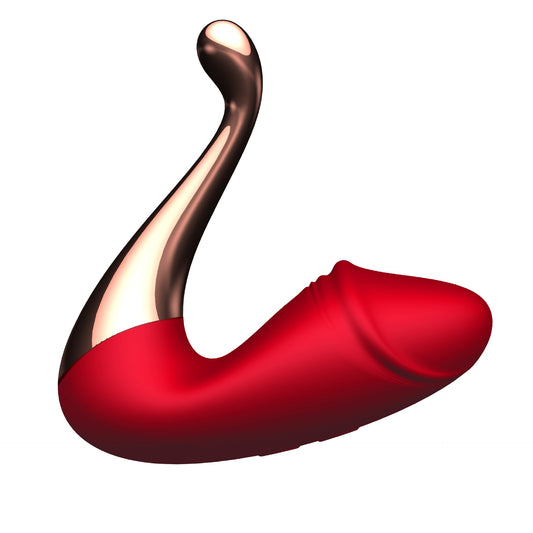 Swan Double End Female Sex Toys - Realictic Dildo G Spot Vibrator Clit Stimulator for Women