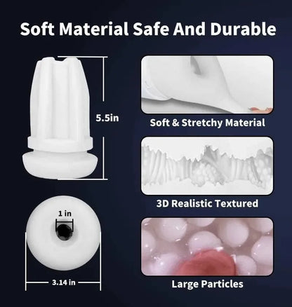 Oral Sucking Male Masturbator - Lifelike Vagina Voice Interactive Blowjob Sex Toys for Men