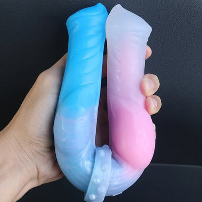 Double End Anal Dildos - Realistic Silicone Dildos Vagina Sex Toys for Women Lesbian