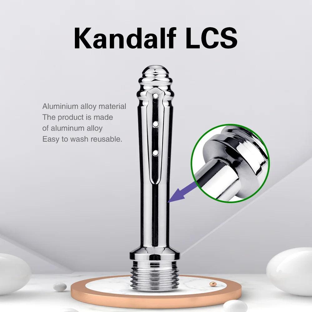 Enema Bidet Anal Douche Shower Cleaning - 7 Holes Side Opening Metal Anal Cleaner