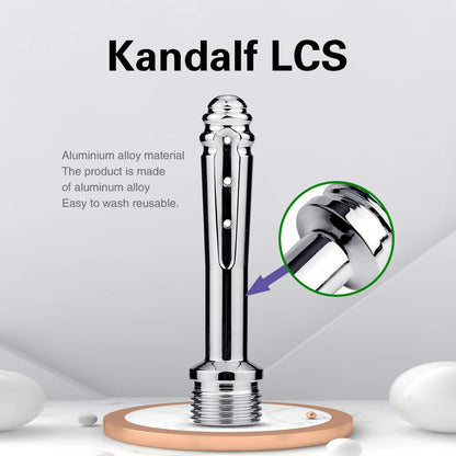 Enema Bidet Anal Douche Shower Cleaning - 7 Holes Side Opening Metal Anal Cleaner