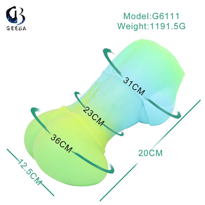 Masturbateur masculin de chatte de poche réaliste - jouet sexuel de massage de pénis de vagin de silicone souple pour les hommes