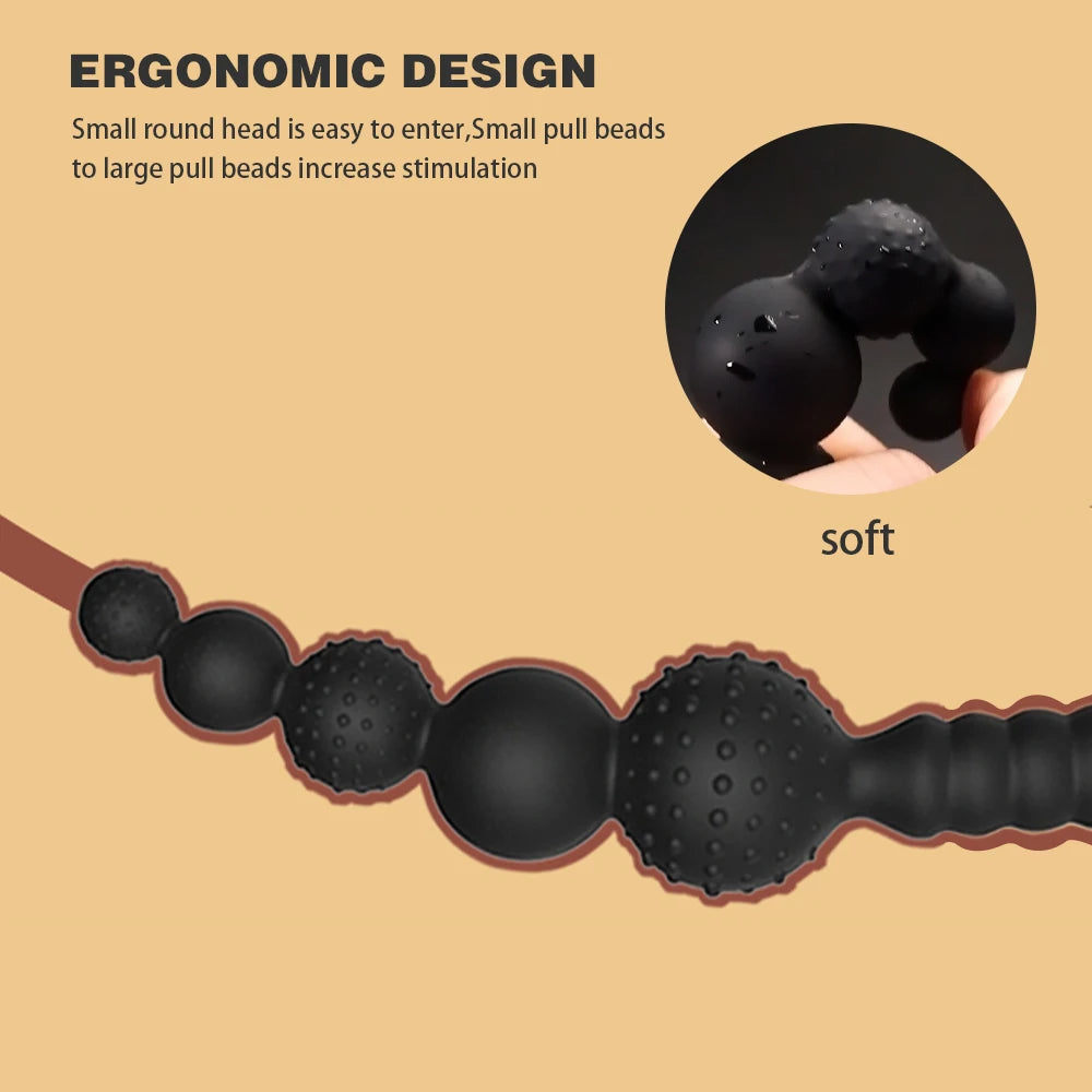 Big Anal Dildo Sex Toys - Knotted Silicone Dildos Anal Beads Dilator S Domlust Big Anal Dildo Sex Toys - Knotted Silicone Dildos Anal Beads Dilator S Domlust