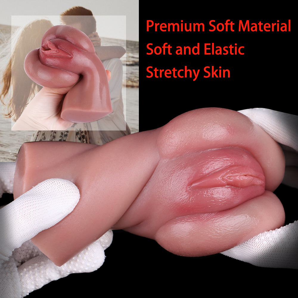 Chatte de poche vaginale réaliste de qualité supérieure - Pénis en silicone souple Fellation Pénis Masturbation Cup