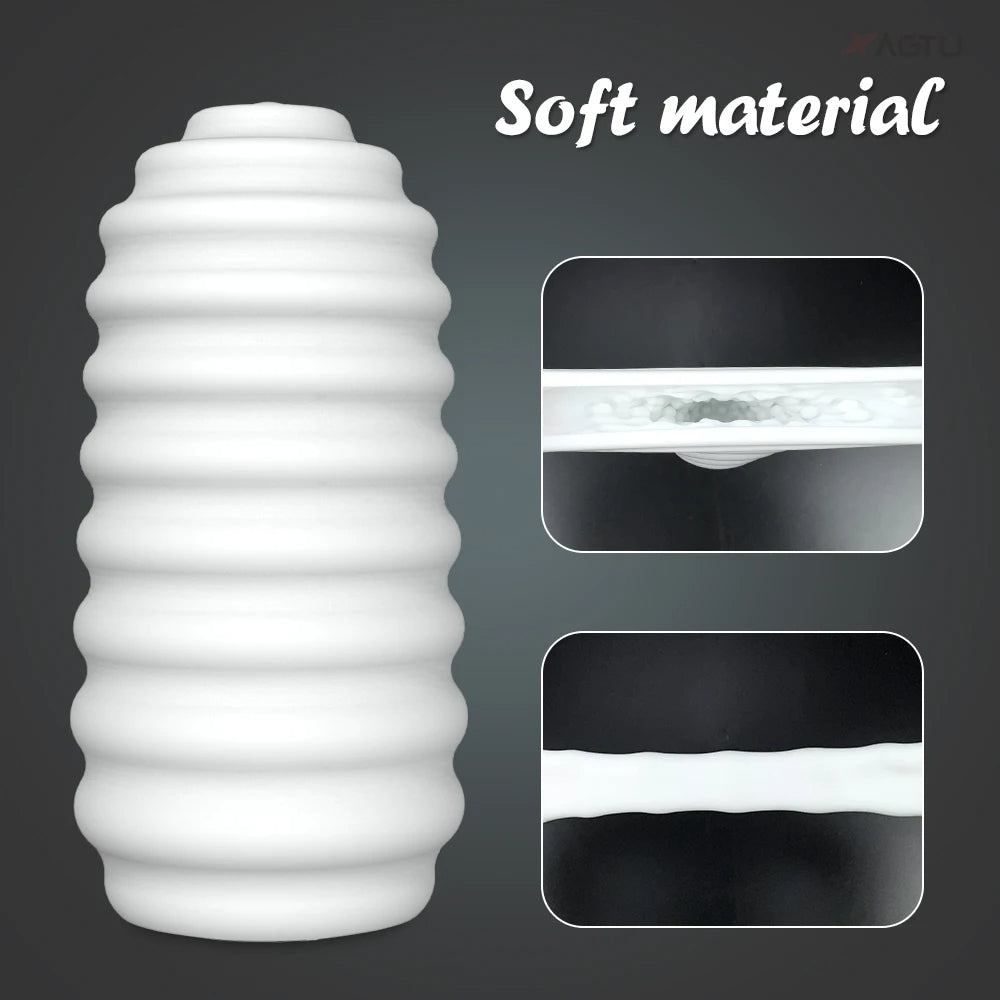 Silicone Pocket Pussy Cock Sleeve - Lifelike Vagina Penis Masturbation Cup Sex Toys for Men