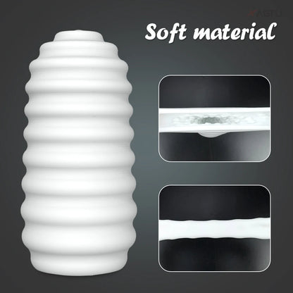Silicone Pocket Pussy Cock Sleeve - Lifelike Vagina Penis Masturbation Cup Sex Toys for Men