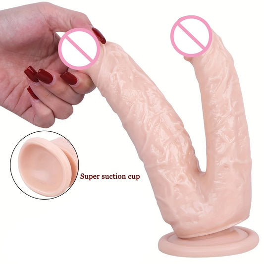 Double Sided Anal Dildo Butt Plug - Realistic Dildos Suction Cup Female Couple Sex Toys