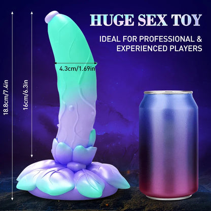 Fantasy Rose Suction Cup Dildos Anal Plug - Colorful Exotic Dildos Female Sex Toys