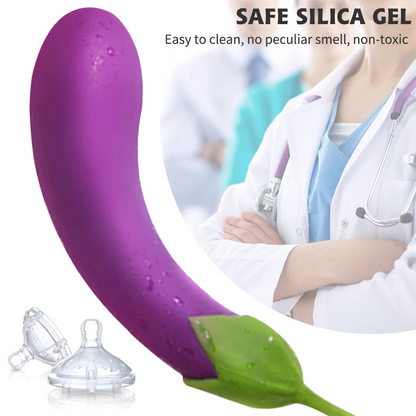 Auberginen-G-Punkt-Vibrator – Domlust Analdildo, vibrierender Analplug