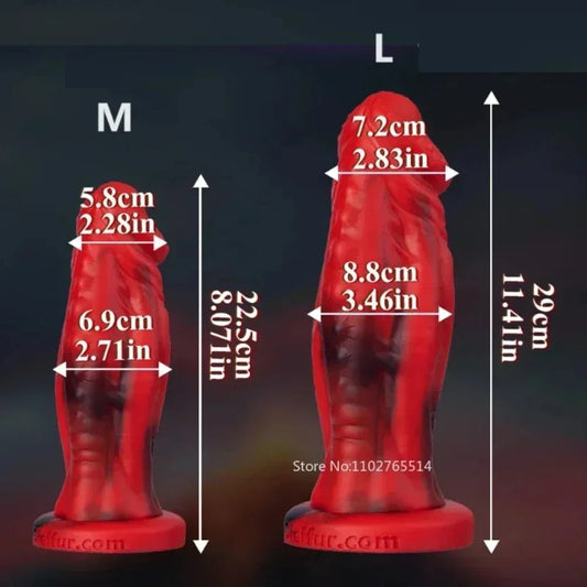 Monster Anal Gode Sex Toys - Gros Godes Dragon En Silicone Plug Anal Stimulation Anale Vaginale