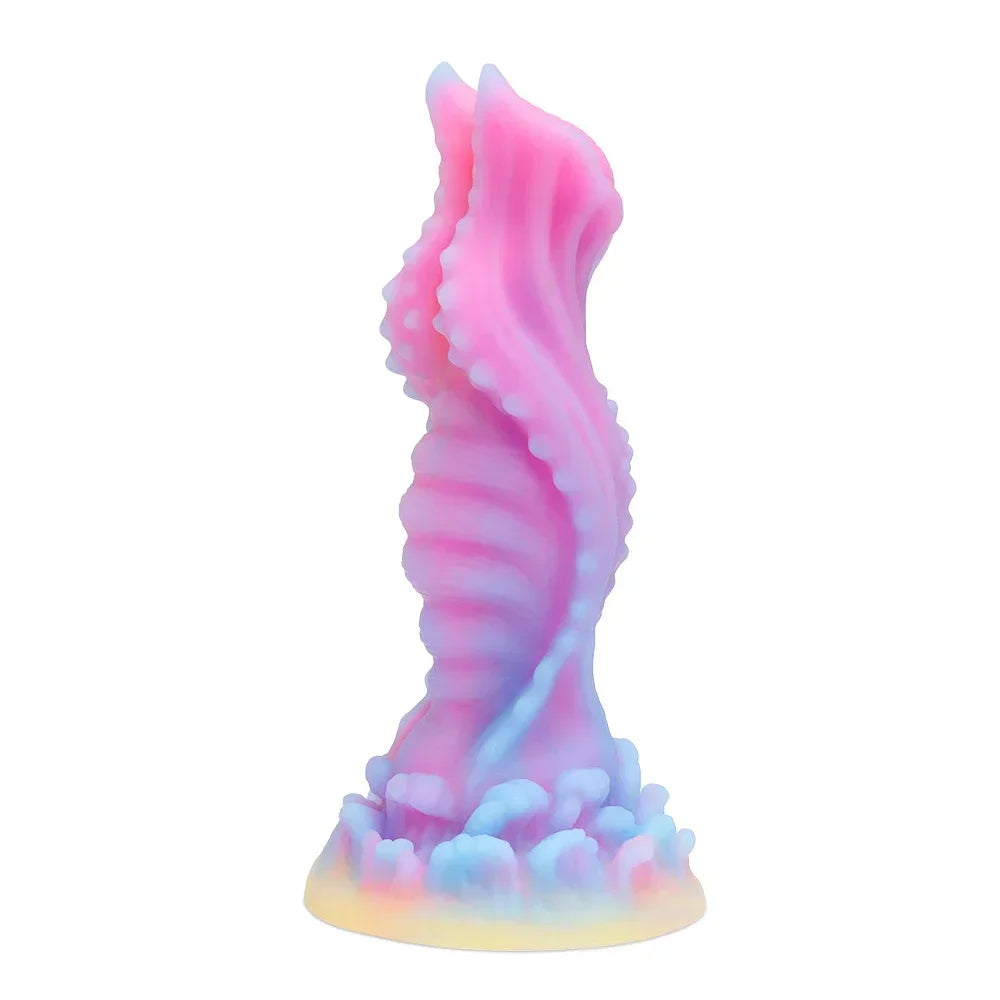 Leuchtender Monsterdildo – exotischer Hundedildo, geknoteter Buttplug, männliches weibliches Sexspielzeug