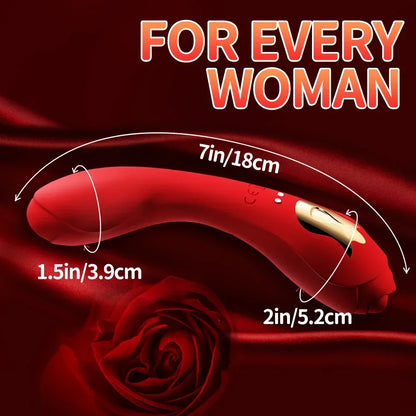Vibrating Dildos G Spot Clit Stimulator - Dual End Dildo Vibrator Bendable Female Sex Toys