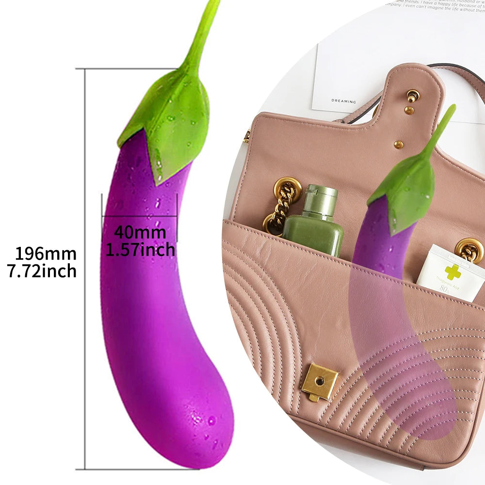Auberginen-G-Punkt-Vibrator – Domlust Analdildo, vibrierender Analplug