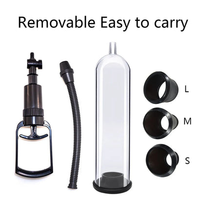 Jouet sexuel masculin de pompe à pénis sous vide - Kits de formation d'éjaculation de retard d'agrandisseur manuel