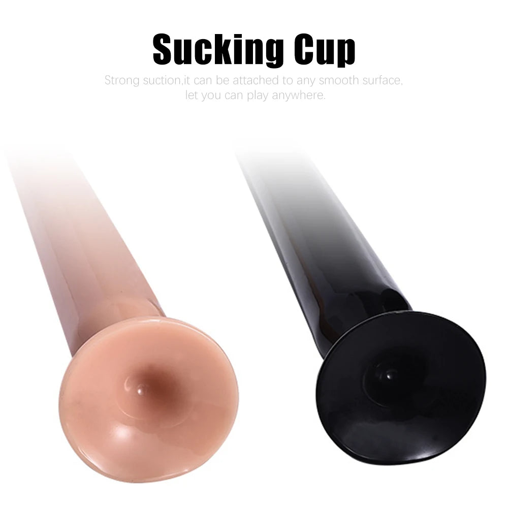 Silicone Anal Dildo Butt Plug - 20 inch Long Tail Anal Dilator G Spot Stimulator Prostate Milk