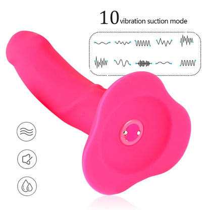 Strap On Dildo Vibrating Panties - Remote Control G Spot Prostate Massager