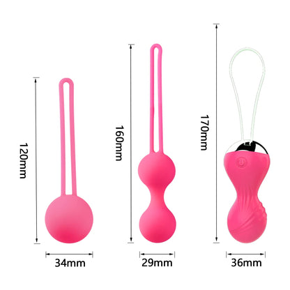 Ferngesteuerter Kegal-Ball – vibrierendes Höschen-Ei, Beckenmuskel-Sexspielzeug für Frauen