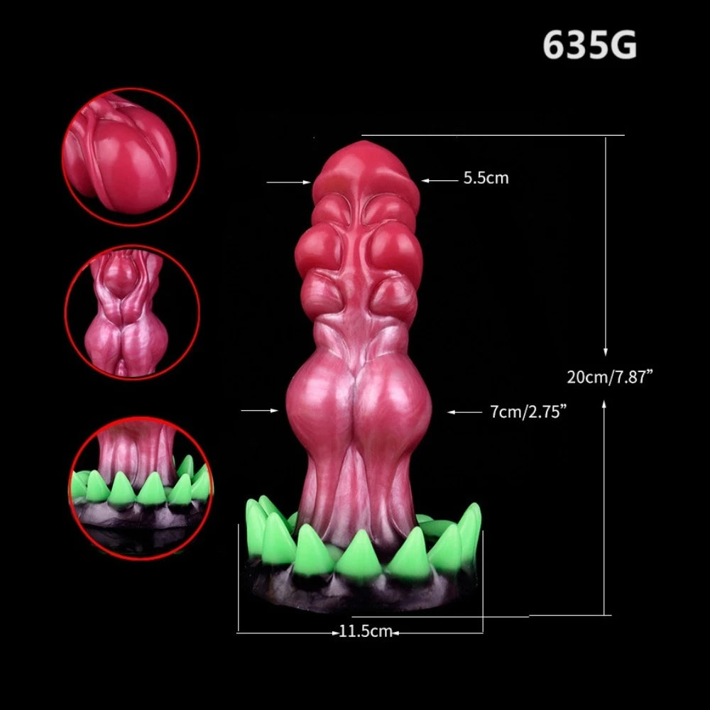 Monster Dildo Butt Plug - Exotic Silicone Alien Dildos Vaginal Anal Stimulator