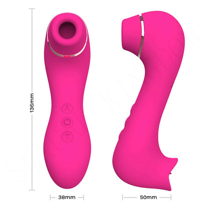 Sucking Vibrator - Tongue Licking Oral Sex Toys for Women Nipple Clamps Clitoral Stimulation