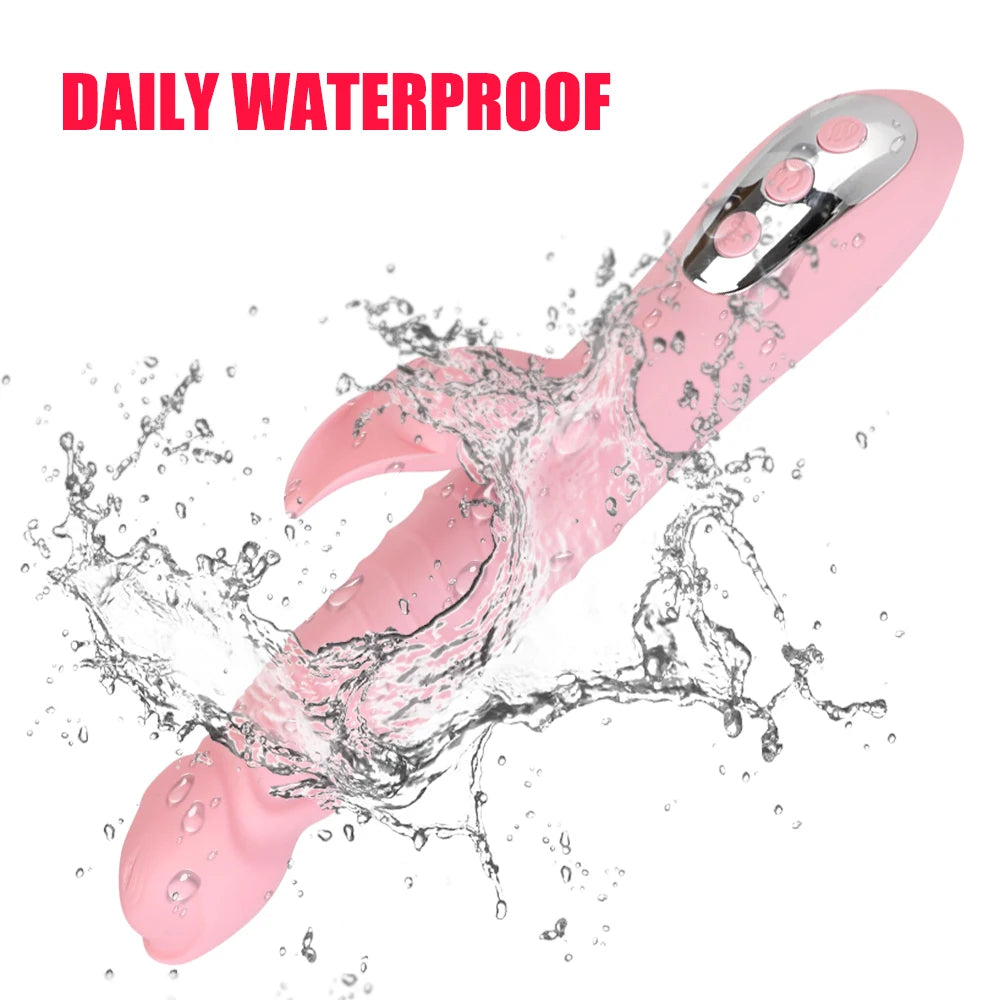 Klitorisklemmen Thursting Vibrator – Realistischer Dildo, Wärme-Sexspielzeug für Frauen