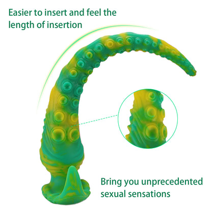 Tentacle Monster Dildo Butt Plug - Silicone Anal Dildos Long Vaginal Sex Toys for Women