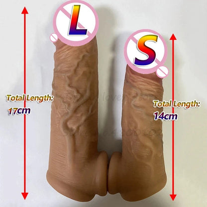 Realistischer Dildo, Penishülle, Penisvergrößerer für Männer – Riesiger, lebensechter Penisring, verzögert die Ejakulation