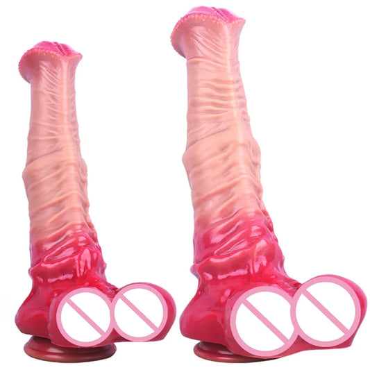 Exotic Horse Dildo Butt Plug - Huge Monster Dildos Silicone Vagina Anal Sex Toys