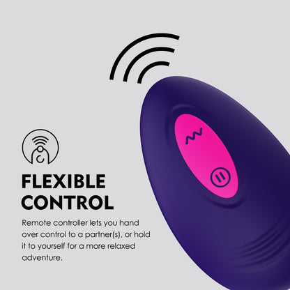 Vibromasseur de culotte télécommandé - Stimulateur de clitoris portable Heartring Magnetic Female Sex Toys
