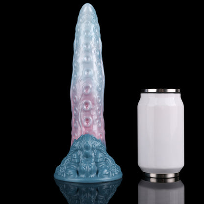Frostpetal Dragon Tongue Fantasy Dildo – Remote Vibration & Pastel Silicone