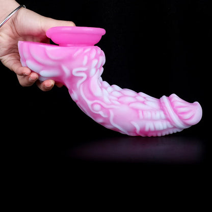 Colorful Pink Dildo Buttplug - Suction Cup Monster Dildos Couple Sex Toys