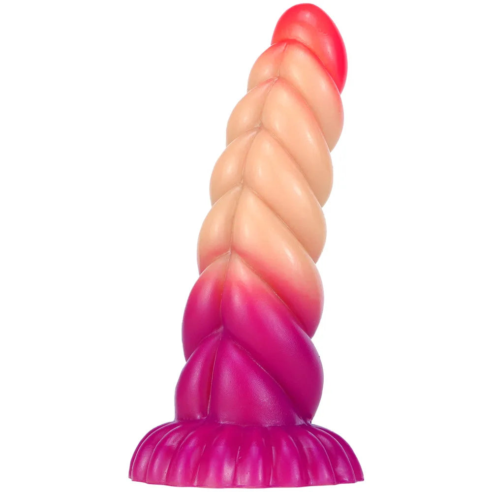 Monster Analdildo Butt Plug – Sprial Silikon Fantasy-Dildos Vagina Prostata-Massagegerät