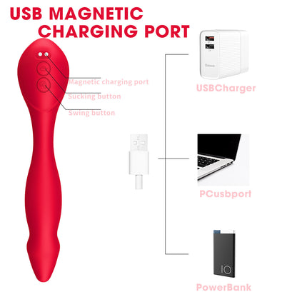 Clit Sucker G Spot Vibrator - Finger Prostate Massager Female Sex Toys