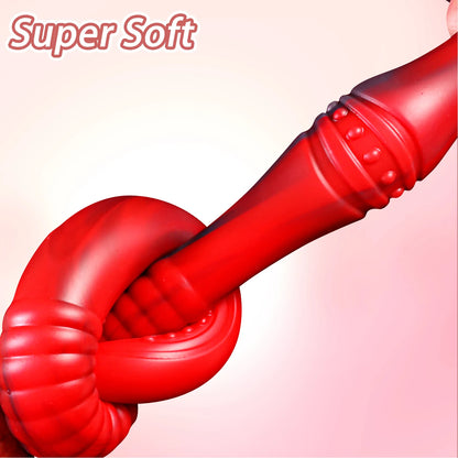 Plug anal à longue queue de 22 pouces - Gode anal en silicone pour hommes et femmes, jouets sexuels