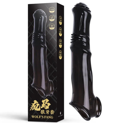 Dogdildo Cock Sleeve Penisvergrößerer - Penisring Fantasy Kondom Sexspielzeug für Paare