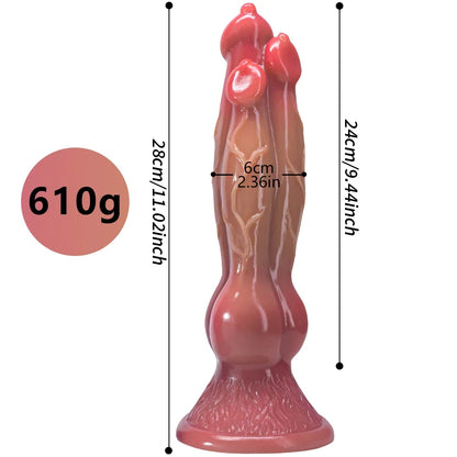 Riesiger Tierdildo-Buttplug – Monsterwolf-Dildo, Vaginal-Anal-Sexspielzeug