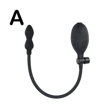 Doppelter aufblasbarer Analplug – exotische Dual-Anal-Erweiterung, G-Punkt, Prostata-Massage, Melken