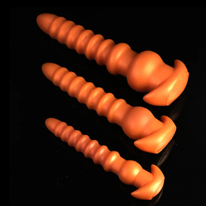 Riesige Analkugeln, Butt Plug – Analdildo mit großen Fäden aus Silikon, Sexspielzeug für Frauen und Männer