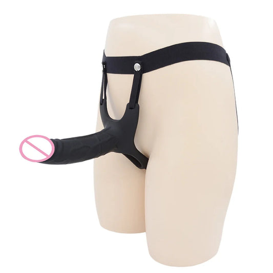 Étui pénien à sangle pour homme - Agrandisseur de pénis réaliste avec harnais et jeu de pénétration anale