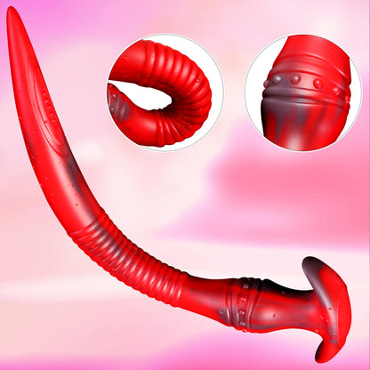 Plug anal à longue queue de 22 pouces - Gode anal en silicone pour hommes et femmes, jouets sexuels