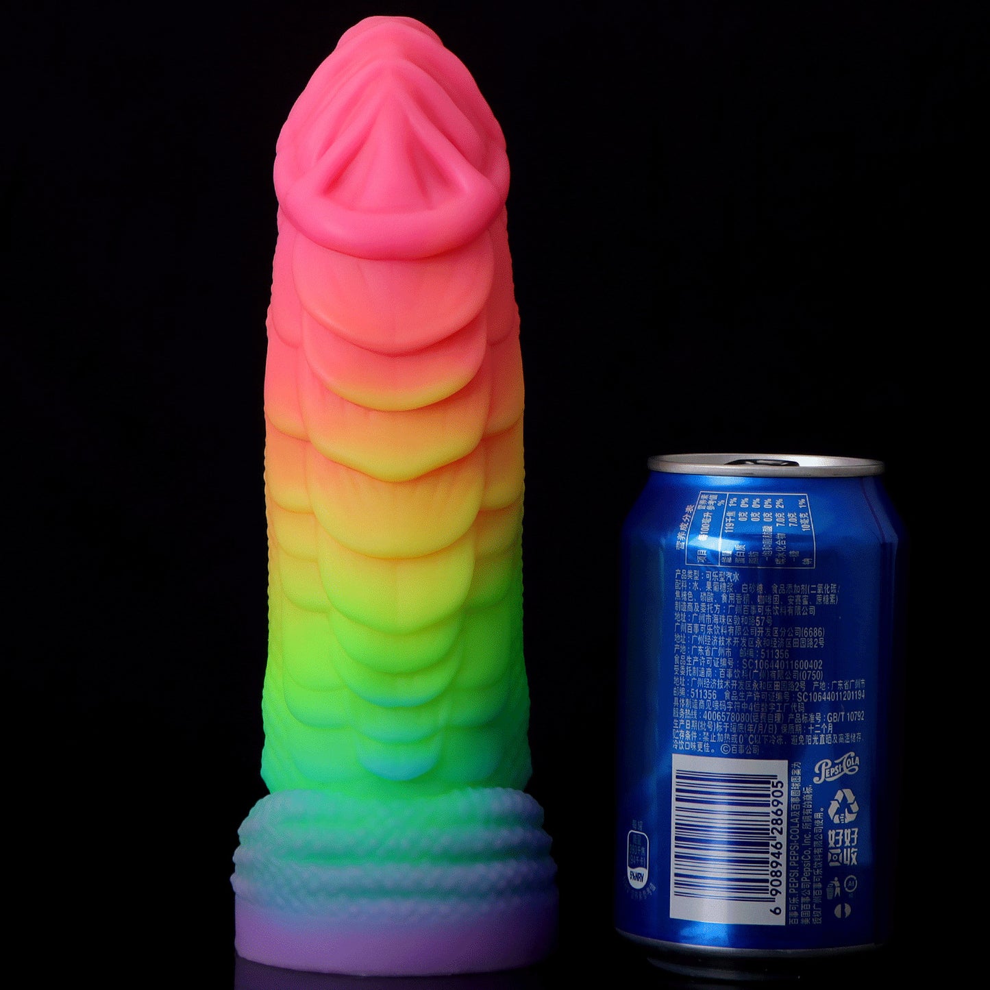 Luminous Dragon Monster Dildo Butt Plug - Colorful Realistic Anal Dildos Silicone Sex Toy