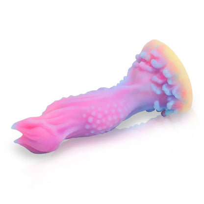 Leuchtender Monsterdildo – exotischer Hundedildo, geknoteter Buttplug, männliches weibliches Sexspielzeug