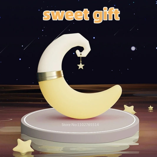 Stimulateur de clitoris lunaire, vibrateur de point G, gode Anal vibrant à succion clitoridienne, jouet sexuel féminin