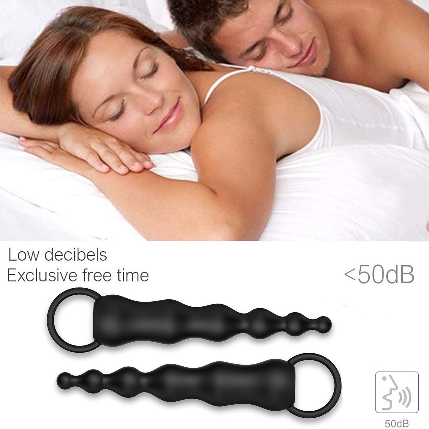 Vibrating Anal Beads Butt Plug - Finger Protate Massager Sex Toy for Men Women