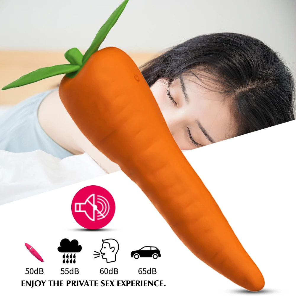 Karotten-G-Punkt-Vibrator – Nippel-Klitoris-Stimulator, weibliches Sexspielzeug