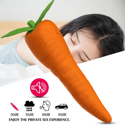Karotten-G-Punkt-Vibrator – Nippel-Klitoris-Stimulator, weibliches Sexspielzeug
